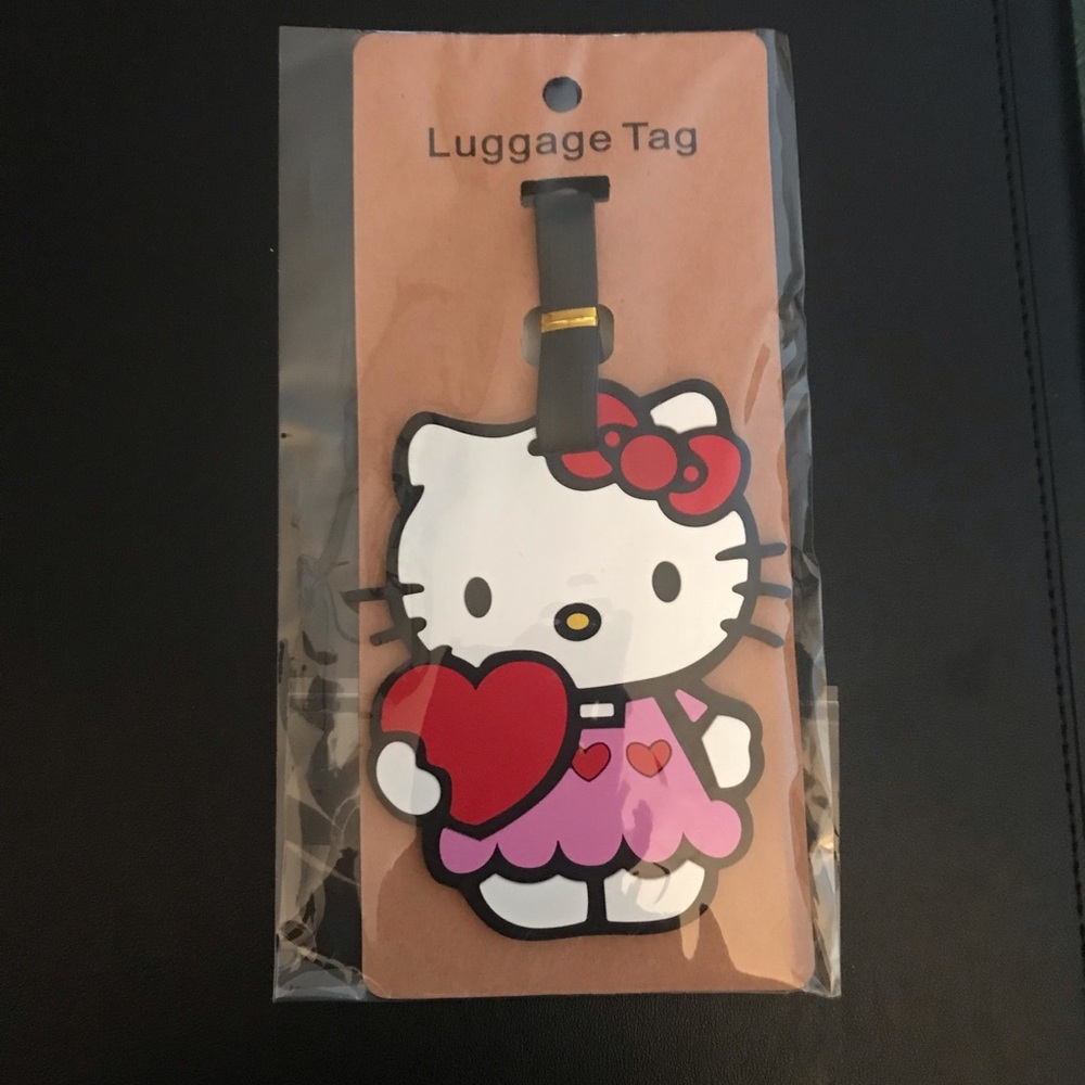 Hello Kitty White and Red Luggage Tag
